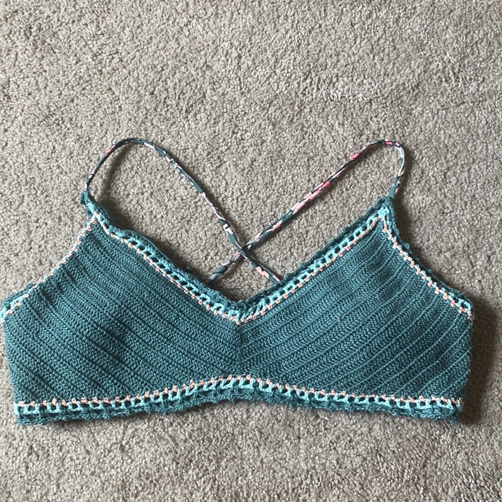 XL crocheted bikini top